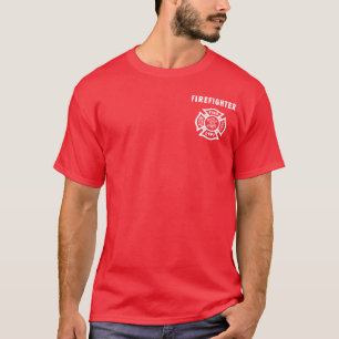 Camiseta Un logotipo del bombero