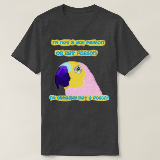 Camiseta Un loro oscuro (Diseño del anverso)