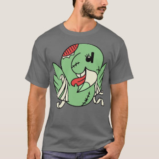 Camiseta Un loro zombi divertido para los animales de Hallo