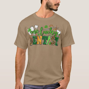 Camiseta Un Lucky Dentist Leopard Shamrock St