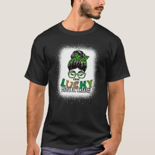 Camiseta Un Lucky Hospital Cleaner Bleached St Patricks Da