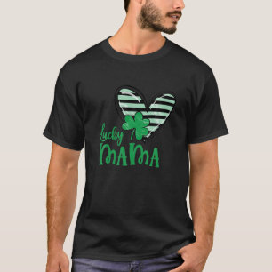Camiseta Un Lucky Mama Heart St Patrick'S Day