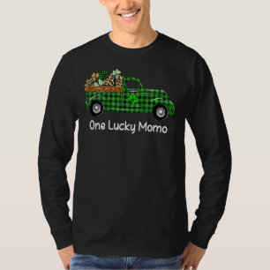 Camiseta Un Lucky Momo Green Plaid Truck Shamrock St Patr