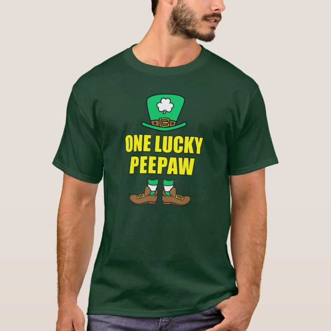 Camiseta Un Lucky Peepaw Leprechaun (Anverso)