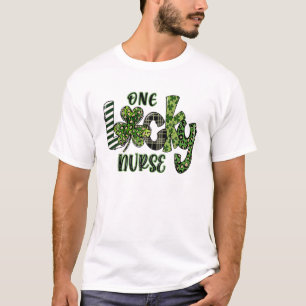 Camiseta Un Lujoso Leopardo De Enfermeras Plaid St Patrick'