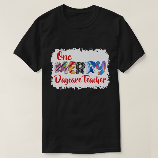 Camiseta Un maestro de cuidado diurno Navidades PJ Xmas Mat (Diseño del anverso)