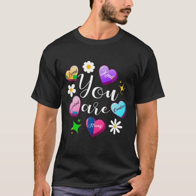 Camiseta Un maestro lindo San Valentín gracioso corazón ret (Anverso)