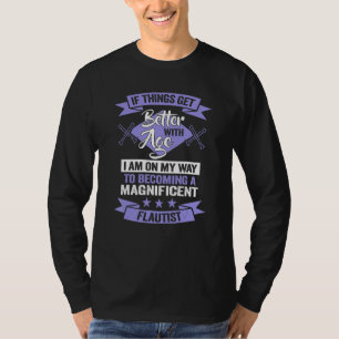 Camiseta Un magnífico jugador de flauta de cumpleaños