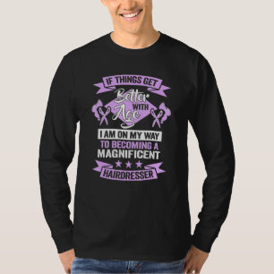 Camiseta Un magnífico peluquero Hairstylista Cumpleaños Hai