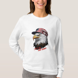 Camiseta Un majestuoso águila calva, encarnando orgullosame