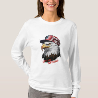 Camiseta Un majestuoso águila calva, encarnando orgullosame