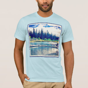 Camiseta Un Majestuoso Bosque Natural Canadiense. ¡Hazte co