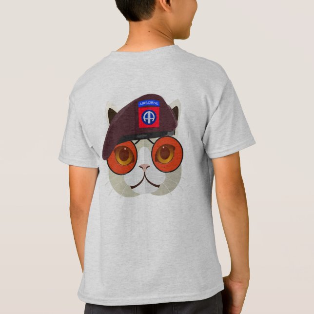 Camiseta ¡Un Mal 82 Airborne Kitty Kat! (Reverso)
