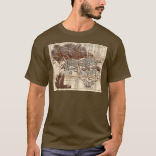 Camiseta Un mapa más bajo del reconocimiento del lago