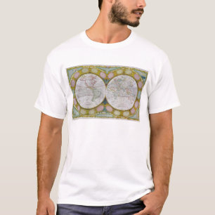 Camiseta Un mapa nuevo y correcto del mundo, 1770-97