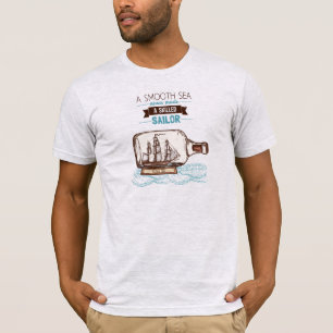 Camiseta "Un mar suave nunca hizo un marinero muerto"