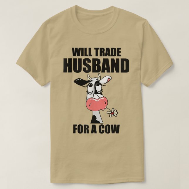 Camiseta ¿Un Marido Comercial Para Una Vaca? (Diseño del anverso)