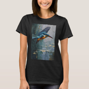 Camiseta Un martín pescador buceando cerca del agua, Aves e