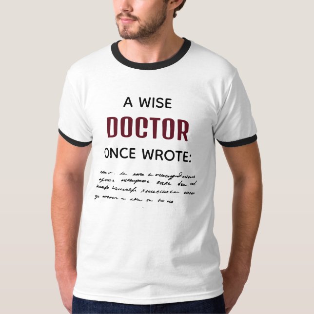 Camiseta Un Médico Sabio Escribió Una Vez Una Novedad Diver (Anverso)