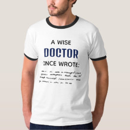 Camiseta Un Médico Sabio Escribió Una Vez Una Novedad Diver