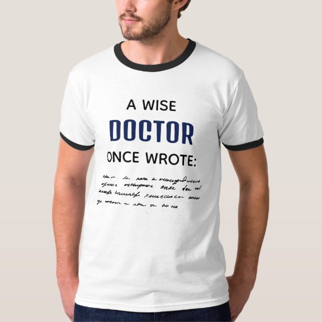 Camiseta Un Médico Sabio Escribió Una Vez Una Novedad Diver (Anverso)