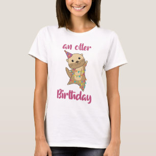 Camiseta Un mejor deseo de cumpleaños para curar un Otter f