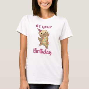 Camiseta Un mejor deseo de cumpleaños para curar un Otter f