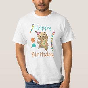 Camiseta Un mejor deseo de cumpleaños para curar un Otter f