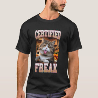 Camiseta Un meme certificado como meme de gato, mamá, gato,