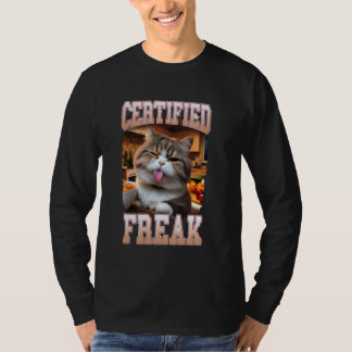 Camiseta Un meme certificado como meme de gato, mamá, gato,
