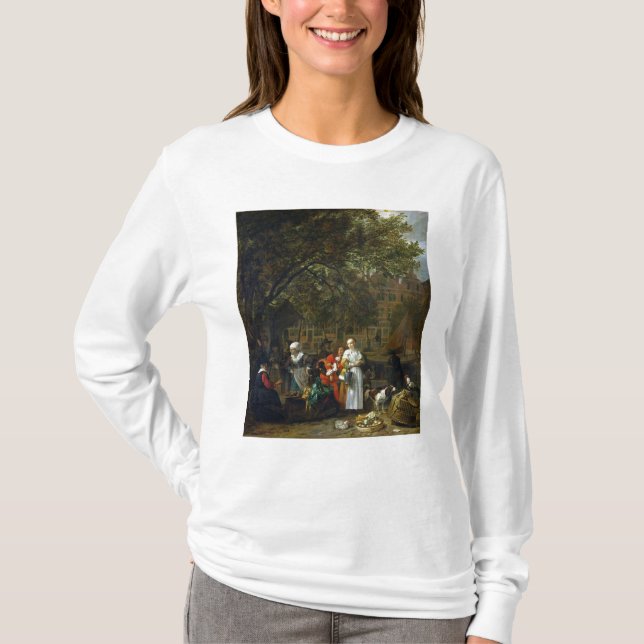 Camiseta Un mercado de la hierba en Amsterdam (Anverso)