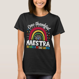 Camiseta Un mes de la herencia hispana de la maestra agrade
