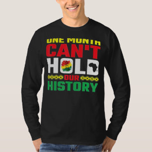 Camiseta Un Mes No Puede Contener Nuestra Historia Ropa Afr