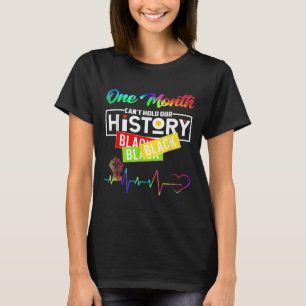 Camiseta Un mes no puede mantener nuestra historia negra en