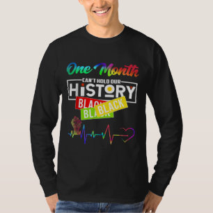 Camiseta Un mes no puede mantener nuestra historia negra en