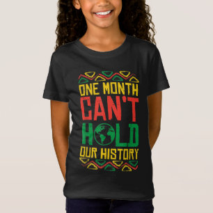 Camiseta Un mes no puede sostener la historia Kente Orgullo