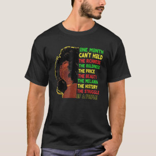 Camiseta Un Mes No Puede Sostener La Historia Negra Mo
