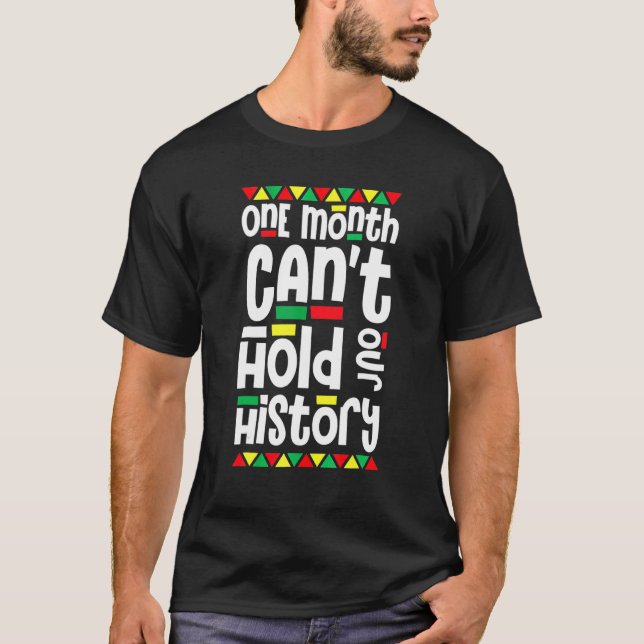 Camiseta Un mes no puede tener nuestra historia Orgullo afr (Anverso)