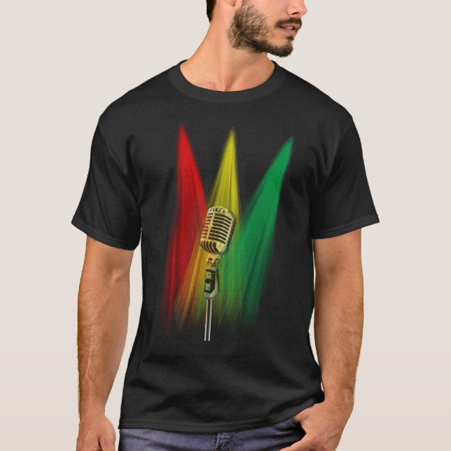 Camiseta Un Mic, 3 luces (Anverso)
