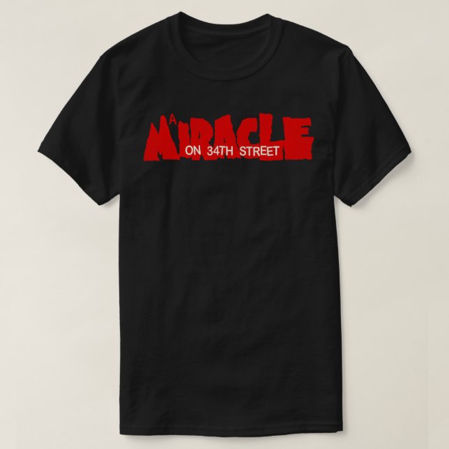 Camiseta Un Milagro En La Película De Horror Calle 34 (Diseño del anverso)