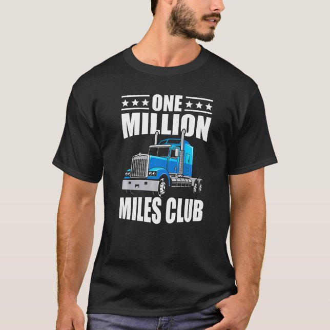Camiseta Un Millón de Millas de Novedad de Conductor de Cam (Anverso)