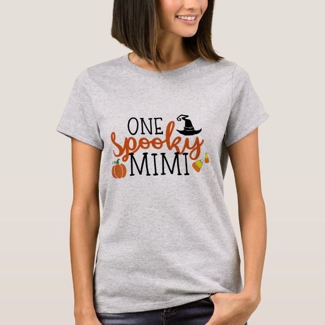 Camiseta Un Mimi fantasmagórico Halloween (Anverso)