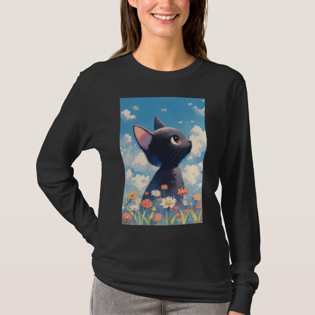 Camiseta Un misterio de pradera de gato (Anverso)