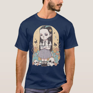 Camiseta Un misterioso chica y flores amarillas el miércole