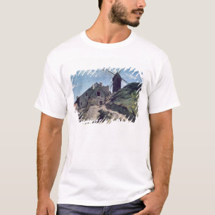Camiseta Un molino de viento en Montmartre, 1840-45
