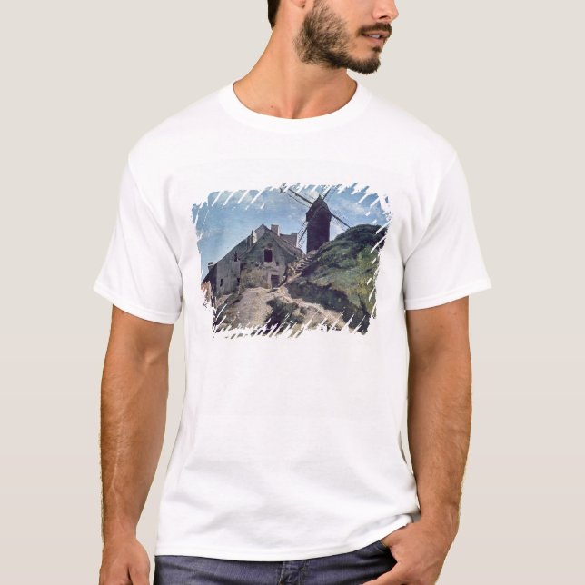 Camiseta Un molino de viento en Montmartre, 1840-45 (Anverso)
