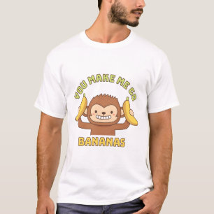 Camiseta Un mono lindo me haces ir a los plátanos