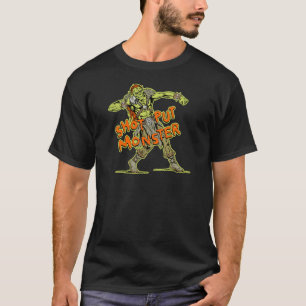 Camiseta un monstruo lanzamiento de peso