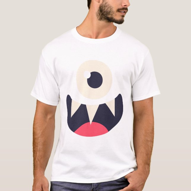 Camiseta Un monstruo ocular ideas fáciles de disfraces Gráf (Anverso)
