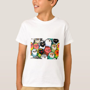 Camiseta Un montón de aves amorosas